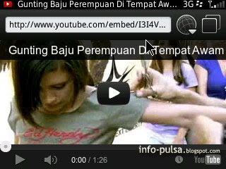 Nonon YouTube dari ponsel BlackBerry