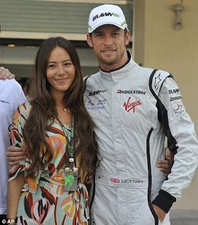 Jenson Button with Girlfriend