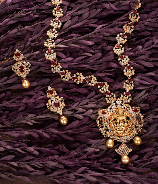 Lakshmi Diamond Mala by Lalitha Jewellery