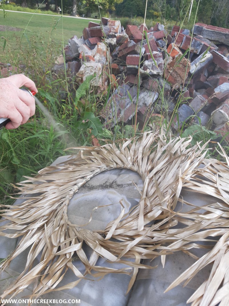 Corn Husk Wreath Refresh | On The Creek Blog // www.onthecreekblog.com