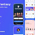 Cricfantasy Sports Mobile App UI Sketch Kit 