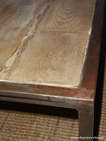 anne charriere vintage, own designed industrial coffee table,