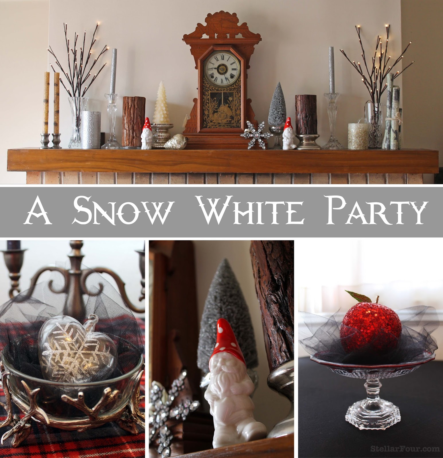 Stellar Four Decorating  Ideas  for A Snow White  Party 