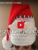 GORRO PAPA NOEL DE CROCHET