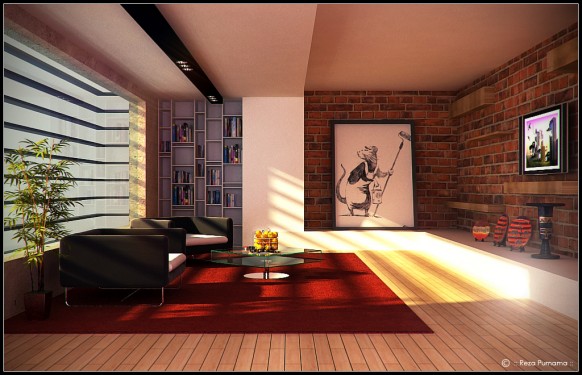  Gambar  Desain  Interior Minimalis  Desain  Ruang Tamu 