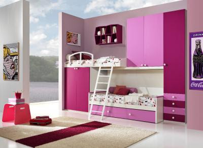 diseño dormitorio rosa