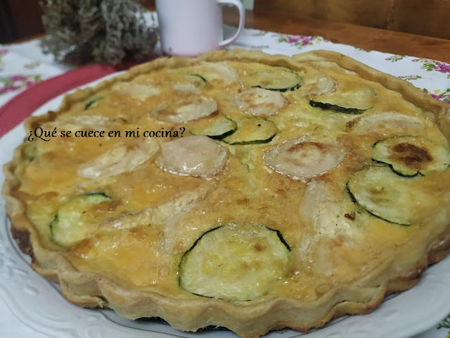 QUICHE DE CALABACÍN Y QUESO DE CABRA,