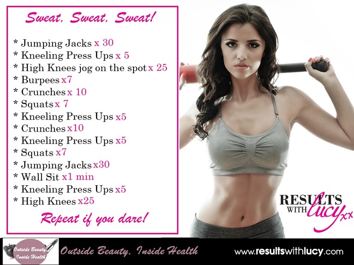 results with lucy workout video