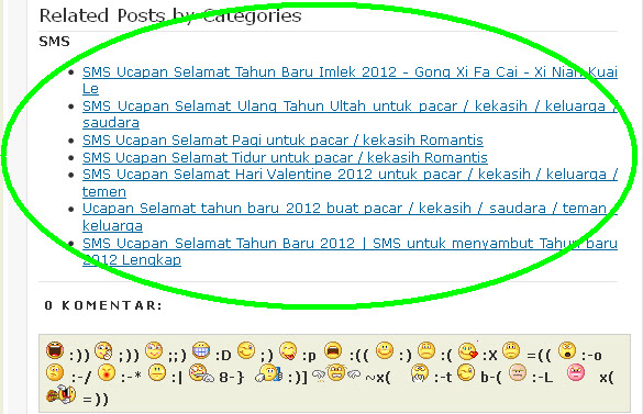 Cara Membuat Related Post diBawah Postingan Blog