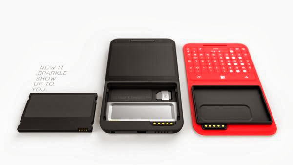 Plumage Concept Windows Phone with Keyboard Cover