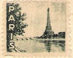 Paris Postcard Stamp, as seen on linenandlavender.net:  http://www.linenandlavender.net/2009/08/paris-is-mad.html