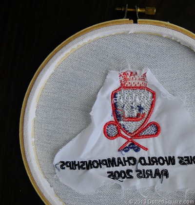 Framing with embroidery hoops