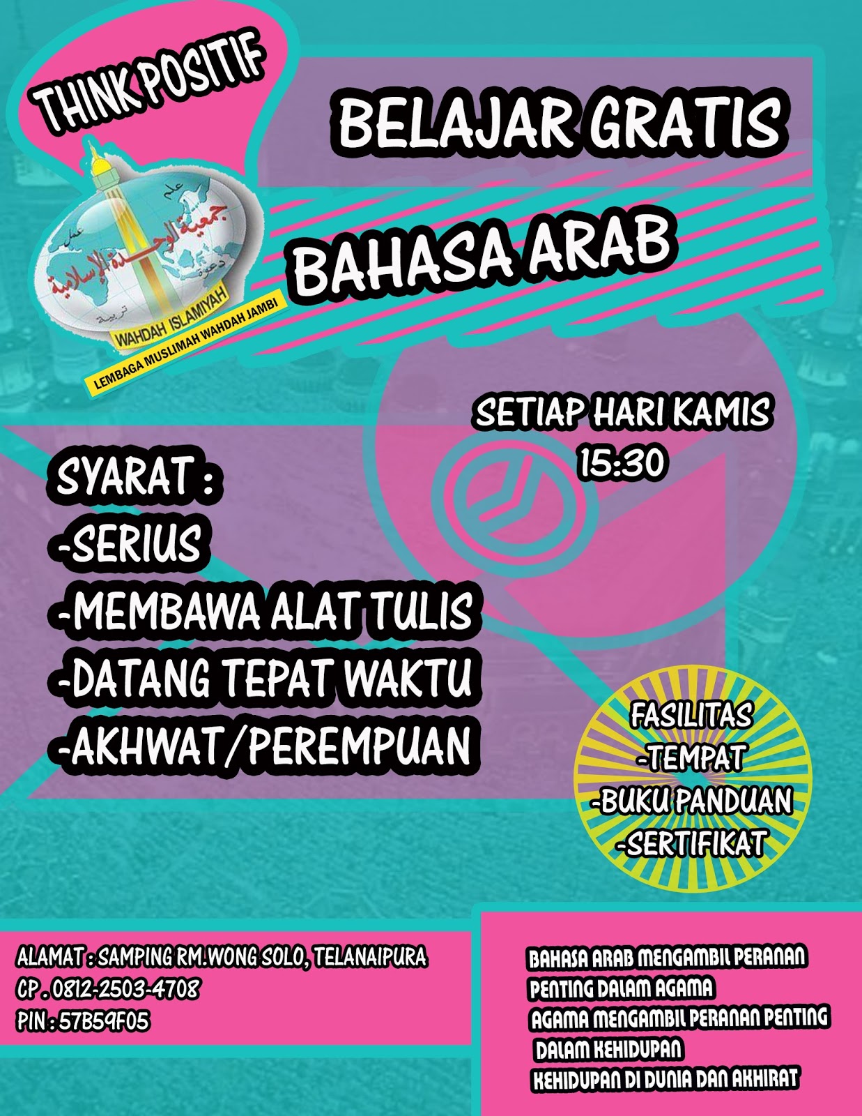 BELAJAR BAHASA ARAB REMAJA DAN DEWASA