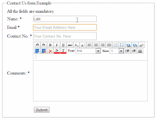 Contact Us form and use of Ajax HtmlEditorExtender control in asp.net