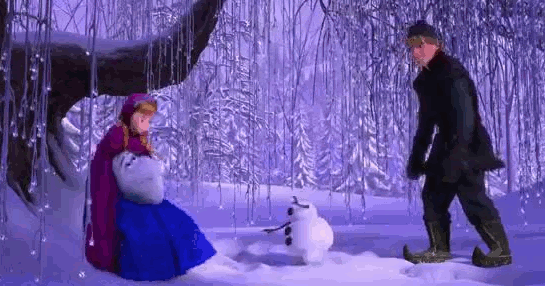 Gambar Animasi Frozen Bergerak Lucu Animasi Elsa Anna Olaf Kristoff Kartun Walt Disney