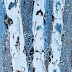 Aspen Tree Painting, Aspen Trees, "FIRST SNOW" 2023 WINTER ...Y COLLECTION " by Colorado Contemporary Artist Kimberly Conrad