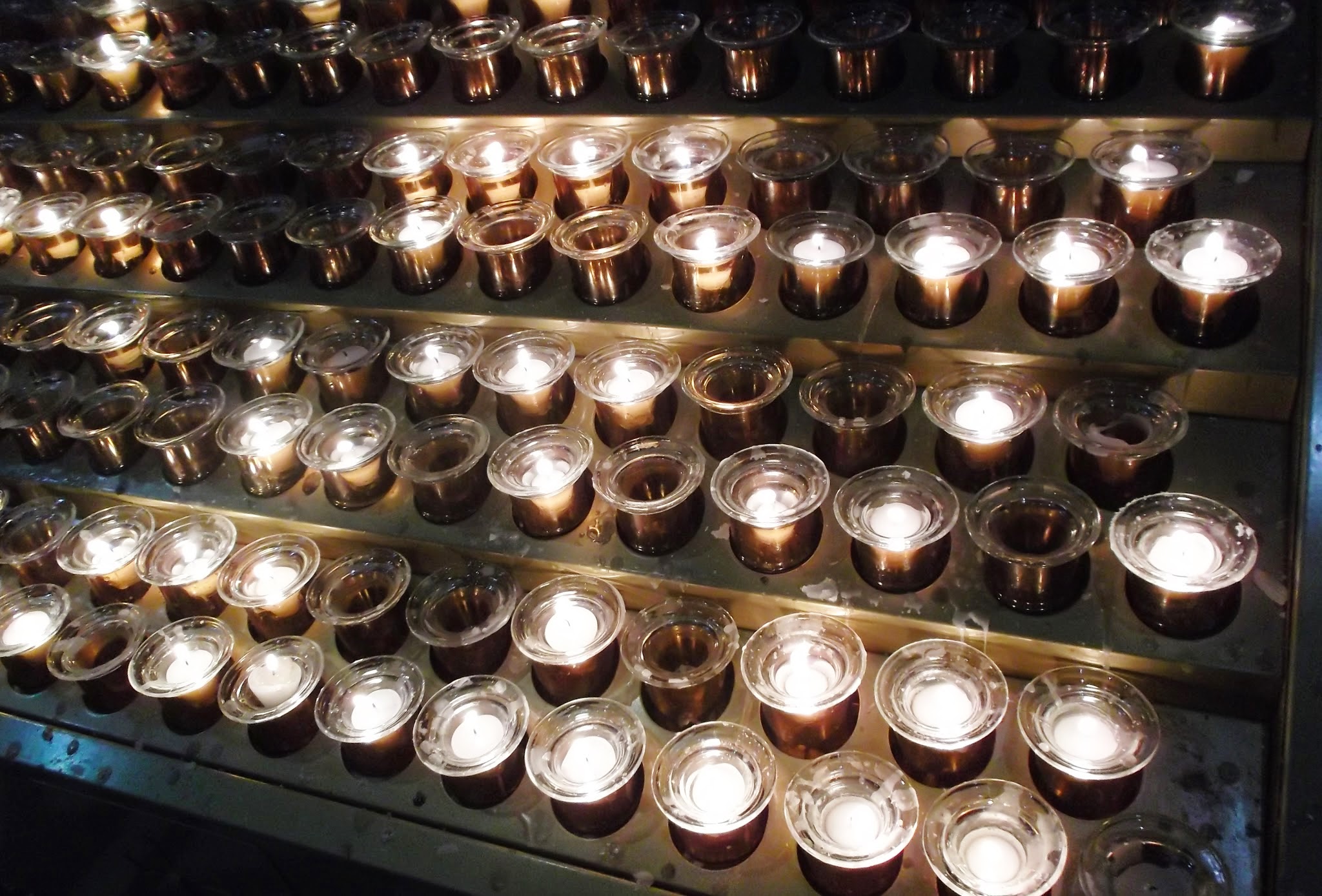 Candles inside The Duomo, Milan