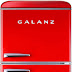 Galanz GLR10TRDEFR True Top Freezer Retro Refrigerator Frost Free, Dual Door Fridge, Adjustable Electrical Thermostat Control, Red, 10.0 Cu Ft