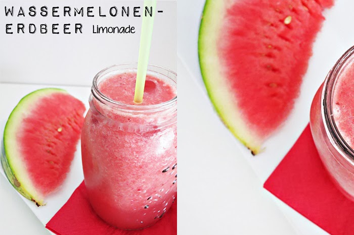 Wassermelonen-Erdbeer Limonade