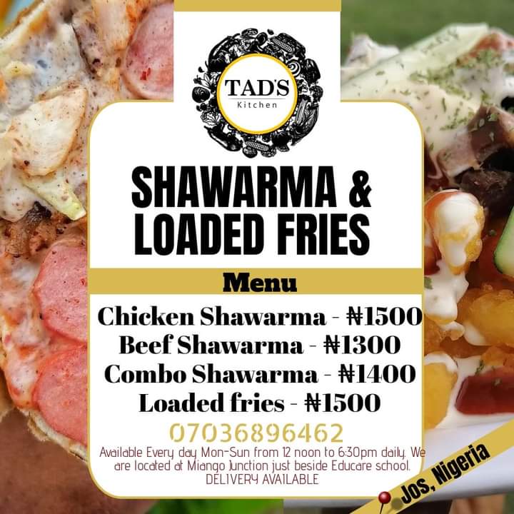 [Business] Business Profile of Tad's Kitchen Jos - All about Tad's kitchen #Arewapublisize