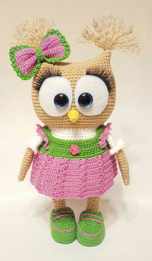 Sowa amigurumi nas szydełku - bezpłatny i dokładny opis