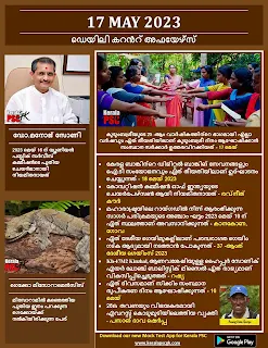 Daily Current Affairs in Malayalam 17 May 2023