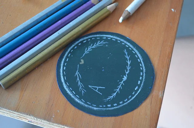 DIY Chalk Board Tag