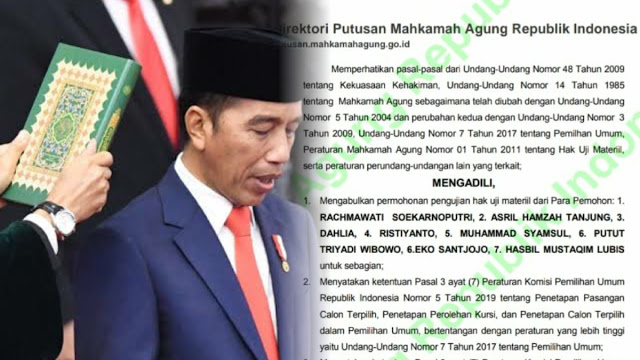 Putusan MA soal Gugatan Pilpres 2019 Baru Dipublish