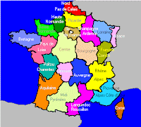 La carte de la France