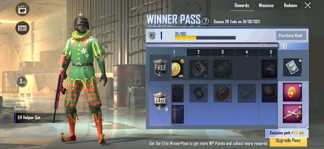 PUBG Lite Season 20 Winner Pass out No WP level adjustment