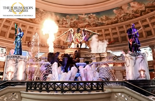 Fall of Atlantis and Festival Fountain at Caesars Forum Shops