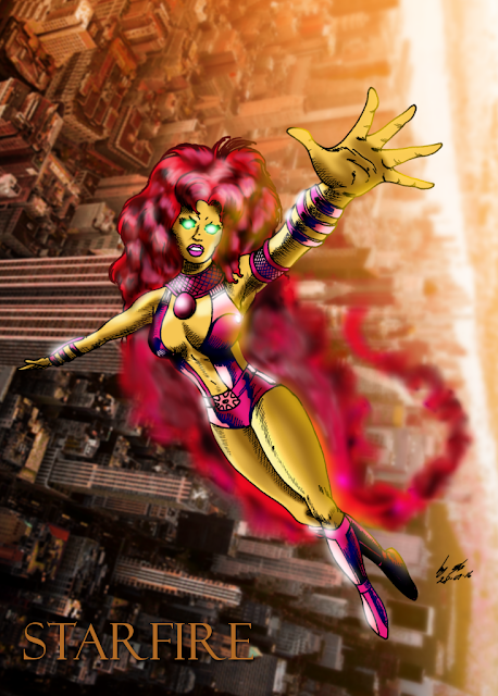 Starfire de los Teen titans por don guero labs