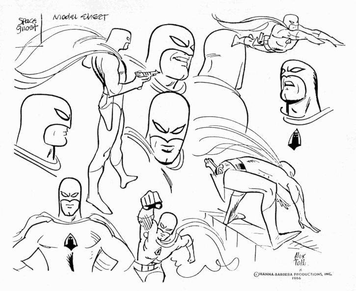 Space Ghost Model Sheet