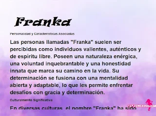 significado del nombre Franka