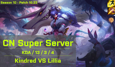 Kindred JG vs Lillia - CN Super Server 10.22