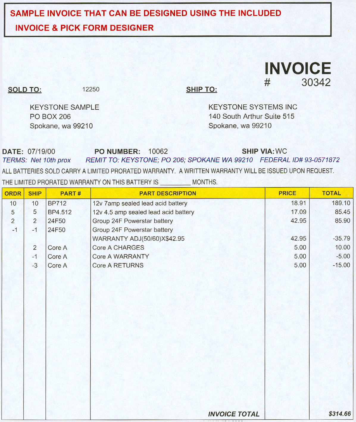 Contoh Tanda Terima Invoice  Service Laptop