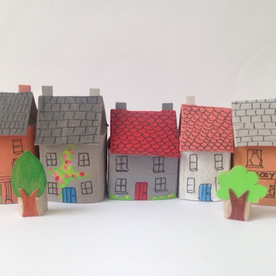 cardboard tube houses