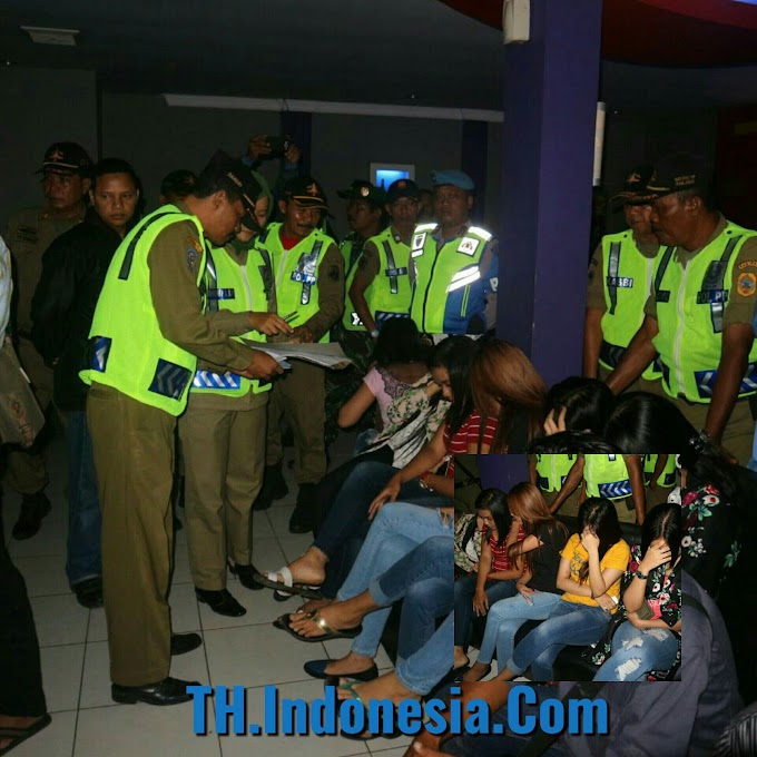 Petugas Personil Gabungan TNI - POLRI Sambangi Sejumlah Tempat Hiburan Malam di Pati 