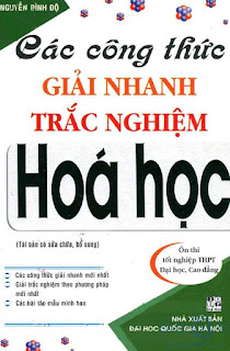 Các công thức giải nhanh trắc nghiệm hóa học