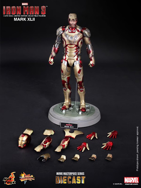 Hot Toys 1/6 Scale Iron Man 3 - Iron Man Mark XLII (32) Figure