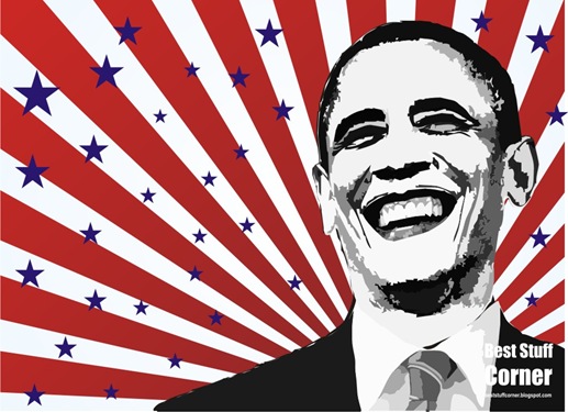 CorelDraw x3 Barak Obama Vector 2