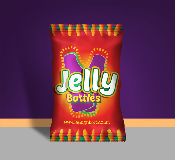 Jelly Packaging Mockup PSD