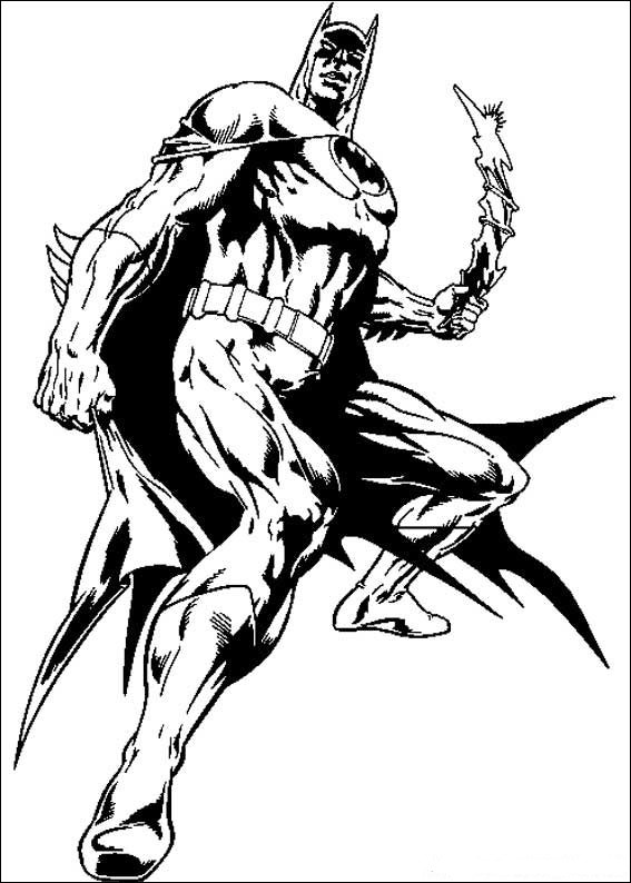 Click to Print Batman running with Cape Coloring Book Page