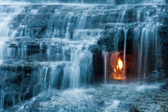 Eternal Flame Falls, Orchard Park, New York, mysterious place