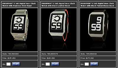 Phosphor E-Ink Watches