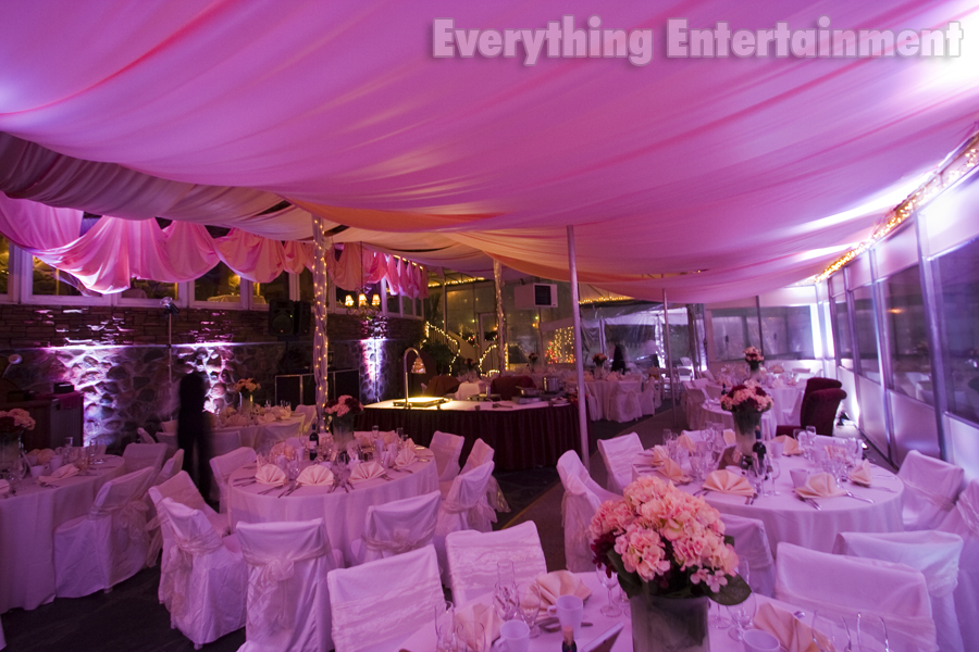 Wedding Ceiling Drapery and Lighting