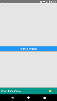 Create Custom Snackbar Component Example In React Native- Android