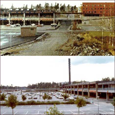 Parkering + Röda Längan Orminge 80-tal