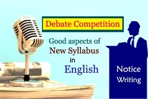 Debate Competition - Notice Writing