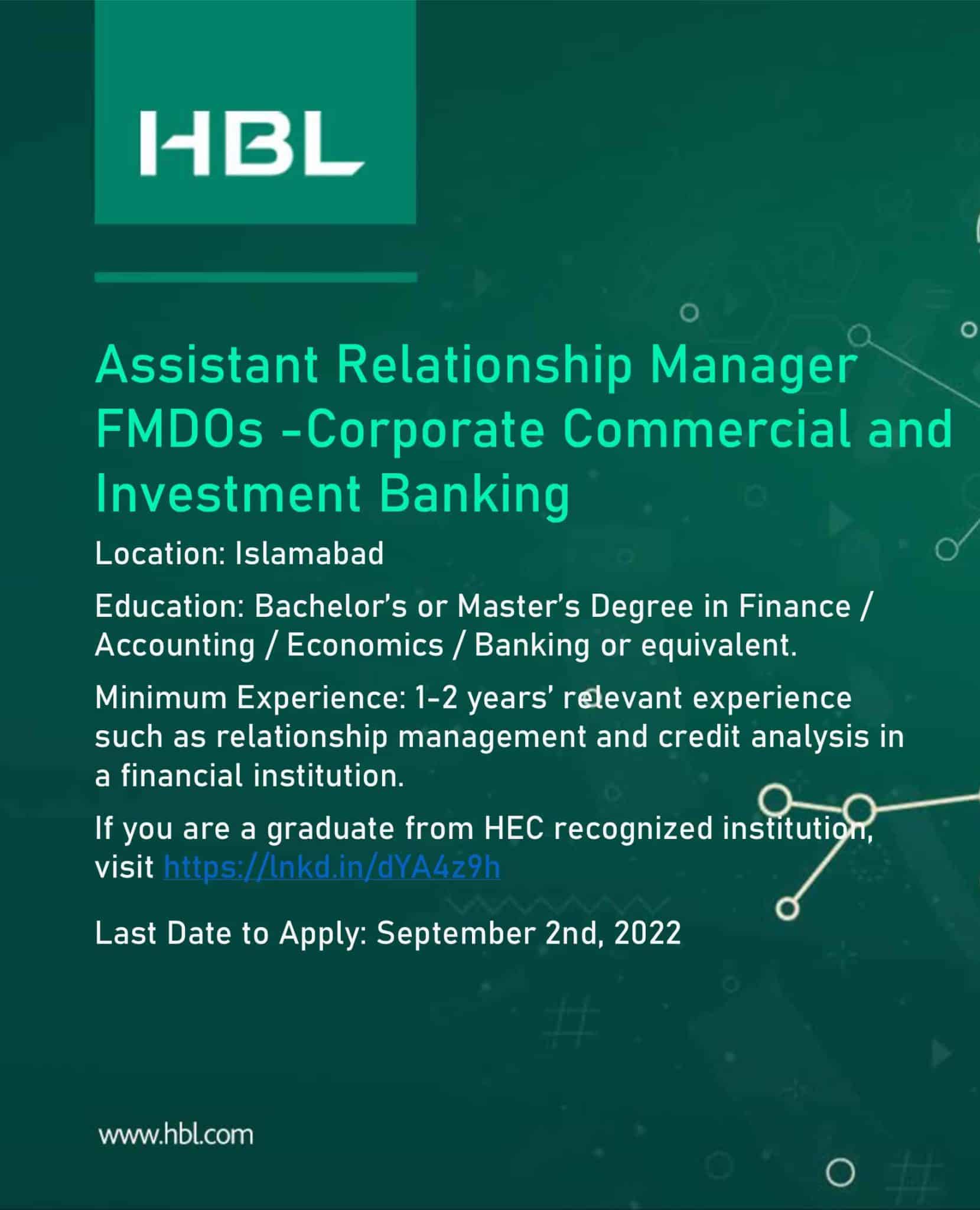 HBL jobs 2022 Online Apply – Habib Bank Limited jobs 2022